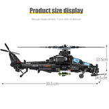 NNEOBA 704PCS Military Helicopter Toy