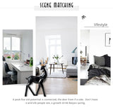 NNEOBA Nordic Elegance: White Resin Deer Statue for Chic Home Decor