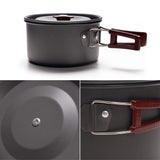 NNEOBA 14-in-1 Outdoor Camping Cookware Kit Brown