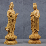 NNEOBA Wooden Guanyin - Ru Laifo Statue