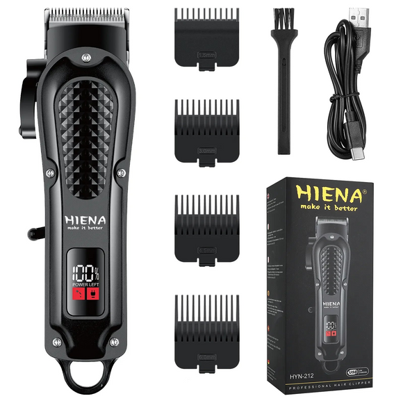 NNEOBA Electric Hair Clipper & Beard Trimmer USB Cordless Tool for Men Black