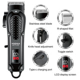 NNEOBA Electric Hair Clipper & Beard Trimmer USB Cordless Tool for Men Black