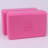 NNETM High-Density Hard EVA Yoga Block with Belt (Pink)