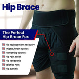 NNEOBA Adjustable Hip & Thigh Compression Sleeve Black