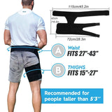 NNEOBA Adjustable Hip & Thigh Compression Sleeve Black