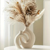 NNEOBA Hollow Ceramic Vase Set for Modern Decor