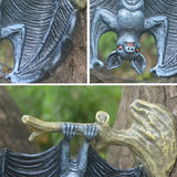 NNEOBA Resin Vampire Bat Statue Halloween Garden Decoration