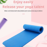 NNEOBA Thickened High Elastic Blue Yoga Mat