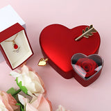 NNEOBA Heart-Shaped Jewelry Box for Valentine's Day
