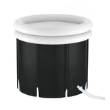 NNEDSZ Portable Ice Bath Tub 70X80CM Inflatable Folding Bathtub Spa Massage