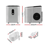 NNEDSZ Portable Ice Maker Machine Ice Cube 12kg Bar Countertop Stainless Steel
