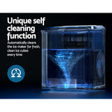 NNEDSZ Portable Ice Maker Machine Ice Cube 12kg Bar Countertop Stainless Steel