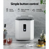 NNEDSZ 12kg Ice Maker Machine Portable Ice Cube TBar Countertop 2L Black