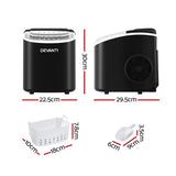 NNEDSZ Portable Ice Maker Machine Ice Cube T12kg Bar Countertop Black