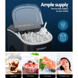 NNEDSZ Portable Ice Maker Machine Ice Cube T12kg Bar Countertop Black