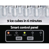 NNEDSZ 12kg Ice Maker Machine w/Self Cleaning Silver