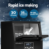 NNEDSZ Devanti Commercial Ice Maker Cube Machine 30kg