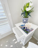 NNENVS Bedside Table with Shelves