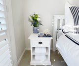 NNENVS Bedside Table with Shelves