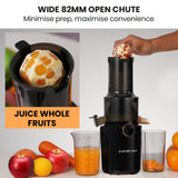 NNEMB Cold Press Slow Juicer Machine, Large Chute, 200W, Charcoal Grey