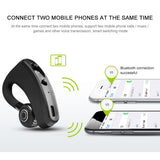 V9 Wireless Bluetooth Headset With Mic For Drivers - Black-1915196493023809544