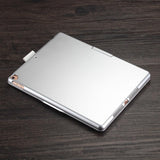 Rotatable Bluetooth Keyboard Leather Case For Ipad 10.2 With Backlit Pen Slot - Silver-1915196596543426563