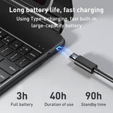 Magic Suspended Bluetooth Keyboard Leather Case For Ipad Air 2022 / 2020 - Black-1915196722431266822