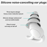 Silicone Earplugs For Sleeping - Shark Fin Design-1915197732994289669