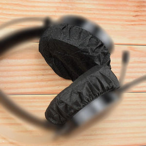 Black Disposable Earphone Earmuffs - Dust & Sweat Proof Breathable-1915196776139329537