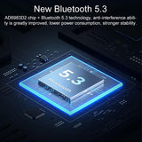 Wireless Bluetooth 5.0 Earphones With Led Display - Black-1915196796813053955
