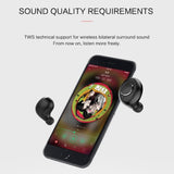 Portable Bluetooth V5.0 Earphones With Charging Box - X8 Tws For Outdoor Sports Black-1915196768874795015