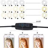 Selfie Ring Light With Phone Holder And Lazy Bracket - Perfect For Live Streaming And Broadcasts-1915197387253616644