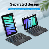 Split Type Bluetooth Keyboard Leather Case For Ipad Mini6 With Touch Backlight-1915198220112367622