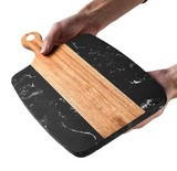 NNEOBA Chopping Board Marble Splicing Acacia Wood