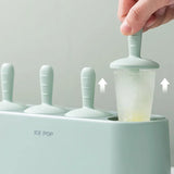 NNEOBA 4-Cell Silicone Popsicle Molds Reusable