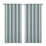 2x Blockout Curtains Panels 3 Layers Green-1919892930760413184