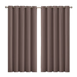 2x Blockout Curtains Panels 3 Layers Taupe-1910113271680208896