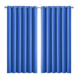 2x Blockout Curtains Panels 3 Layers Blue-1919892931255341056