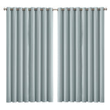 2x Blockout Curtains Panels 3 Layers Green CD1003-300X230-GY-1919892933016948736