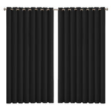 2x Blockout Curtains Panels 3 Layers Black CD1003-300X230-GY-1919892932299722752
