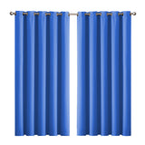 2x Blockout Curtains Panels 3 Layers Blue-1919892930382925824