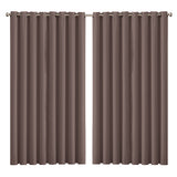 2x Blockout Curtains Panels 3 Layers Taupe CD1003-300X230-GY-1919892933356687360