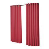 2x Blockout Curtains Panels 3 Layers Burgundy-1910113274339397633