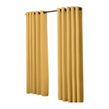 2x Blockout Curtains Panels 3 Layers Mustard-1919892930928185345