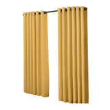 2x Blockout Curtains Panels 3 Layers Mustard-1919892931800600577