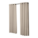 2x Blockout Curtains Panels 3 Layers Beige-1910113270048624641