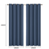 2x Blockout Curtains Panels 3 Layers-1919892929862832130