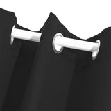 2x Blockout Curtains Panels 3 Layers Black-1910113272577789957