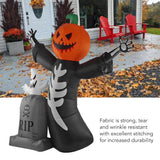 NNEOBA Inflatable Pumpkin Skeleton Halloween Yard Decor -  8FT