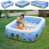 NNEOBA Kids Inflatable Swimming Pool with Multi-Size Bathing Tub
